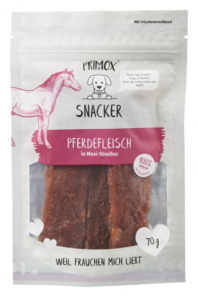 Verpackungsbild Primox Pferdefleisch Maxi-Streifen